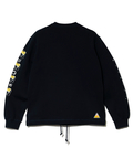 go slow caravan(ゴースローキャラバン) |空紡糸裏毛 猫と麦酒 ヘムスピンドルクルースウェット (MENS/WOMENS)