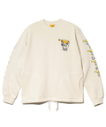 go slow caravan(ゴースローキャラバン) |空紡糸裏毛 猫と麦酒 ヘムスピンドルクルースウェット (MENS/WOMENS)