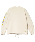 go slow caravan(ゴースローキャラバン) |空紡糸裏毛 猫と麦酒 ヘムスピンドルクルースウェット (MENS/WOMENS)