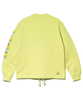 go slow caravan(ゴースローキャラバン) |空紡糸裏毛 猫と麦酒 ヘムスピンドルクルースウェット (MENS/WOMENS)