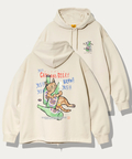 go slow caravan(ゴースローキャラバン) |空紡糸裏毛 猫と麦酒ヘムスピンドル BOX フーディー (MENS/WOMENS)
