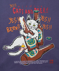 go slow caravan(ゴースローキャラバン) |空紡糸裏毛 猫と麦酒ヘムスピンドル BOX フーディー (MENS/WOMENS)