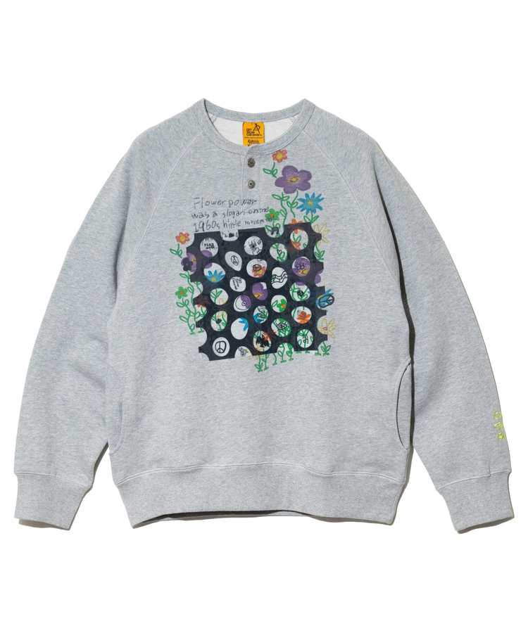go slow caravan(ゴースローキャラバン) |空紡糸裏毛 スナップヘンリー KONTON FARM (MENS/WOMENS)