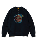 go slow caravan(ゴースローキャラバン) |空紡糸裏毛 スナップヘンリー KONTON FARM (MENS/WOMENS)