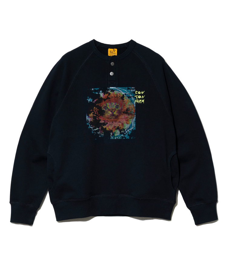 go slow caravan(ゴースローキャラバン) |空紡糸裏毛 スナップヘンリー KONTON FARM (MENS/WOMENS)