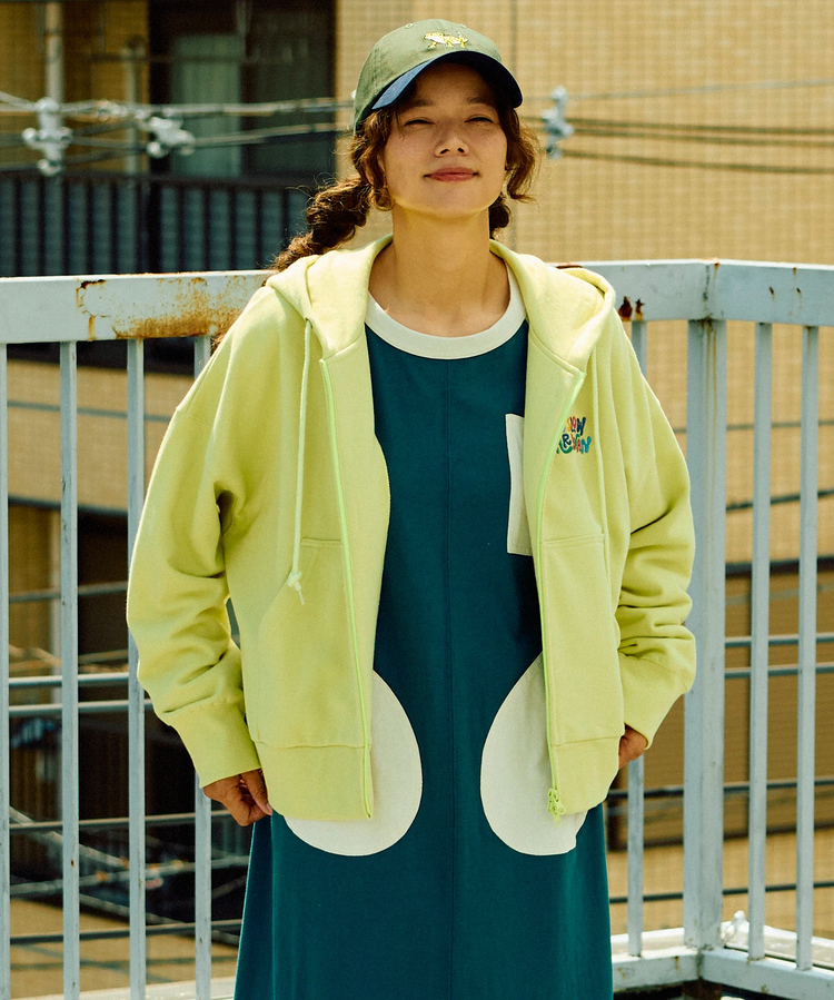 go slow caravan(ゴースローキャラバン) |空紡糸裏毛 ZIP パーカー (WOMENS)
