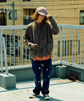 go slow caravan(ゴースローキャラバン) |MIX FAB SALO裏起毛 G/CW スタンドカラージャケット (MENS)