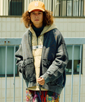 go slow caravan(ゴースローキャラバン) |MIX FAB スウェットZIPルーズブルゾン ケミカル HARD WASH (MENS)