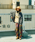 go slow caravan(ゴースローキャラバン) |MIX FAB スウェットZIPルーズブルゾン ケミカル HARD WASH (MENS)
