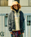 go slow caravan(ゴースローキャラバン) |MIX FAB スウェットZIPルーズブルゾン ケミカル HARD WASH (MENS)