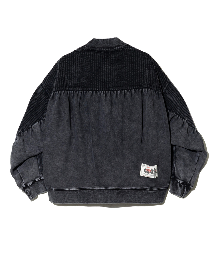 go slow caravan(ゴースローキャラバン) |MIX FAB スウェットZIPルーズブルゾン ケミカル HARD WASH (MENS)