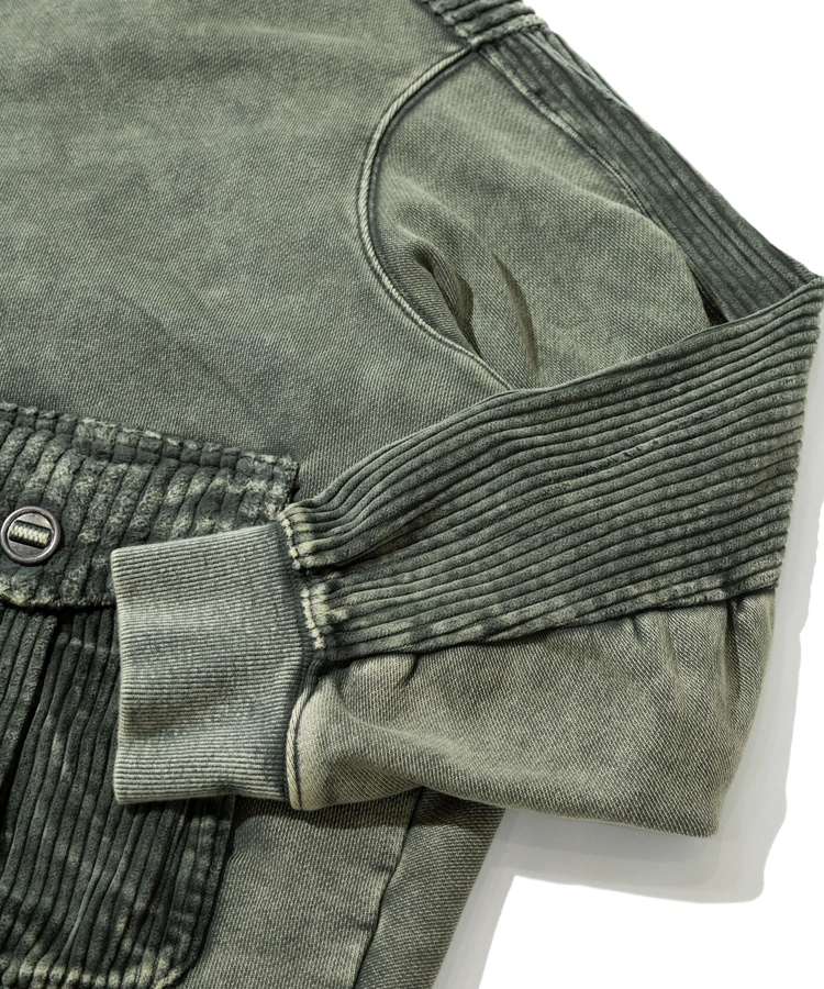 go slow caravan(ゴースローキャラバン) |MIX FAB スウェットZIPルーズブルゾン ケミカル HARD WASH (MENS)
