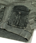 go slow caravan(ゴースローキャラバン) |MIX FAB スウェットZIPルーズブルゾン ケミカル HARD WASH (MENS)