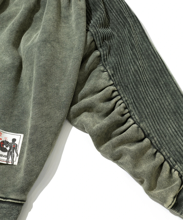 go slow caravan(ゴースローキャラバン) |MIX FAB スウェットZIPルーズブルゾン ケミカル HARD WASH (MENS)
