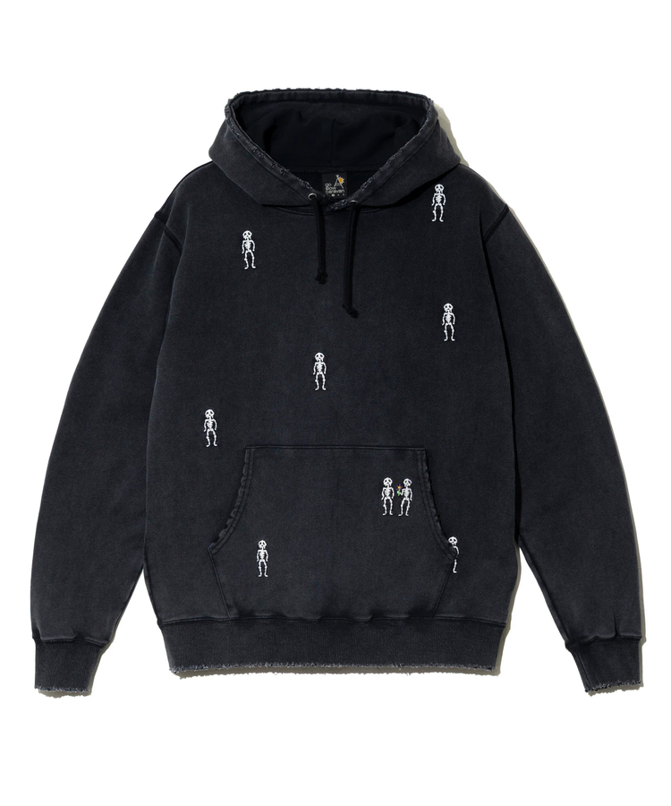 go slow caravan(ゴースローキャラバン) |ほねほね ちょいボロスウェットフーディー (MENS)