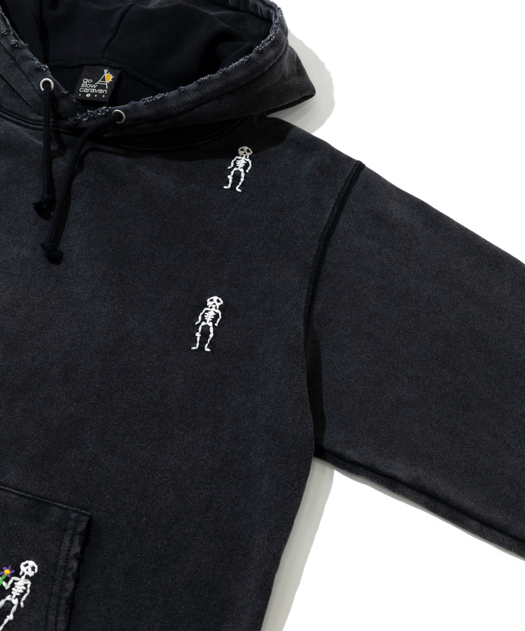 go slow caravan(ゴースローキャラバン) |ほねほね ちょいボロスウェットフーディー (MENS)