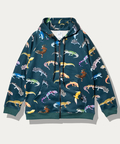 go slow caravan(ゴースローキャラバン) |寝るまで気持ちいい総柄ZIPフーディー (MENS)