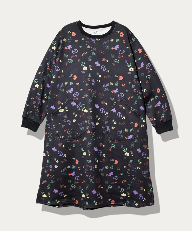go slow caravan(ゴースローキャラバン) |寝るまで気持ちいい総柄ワンピース (WOMENS)