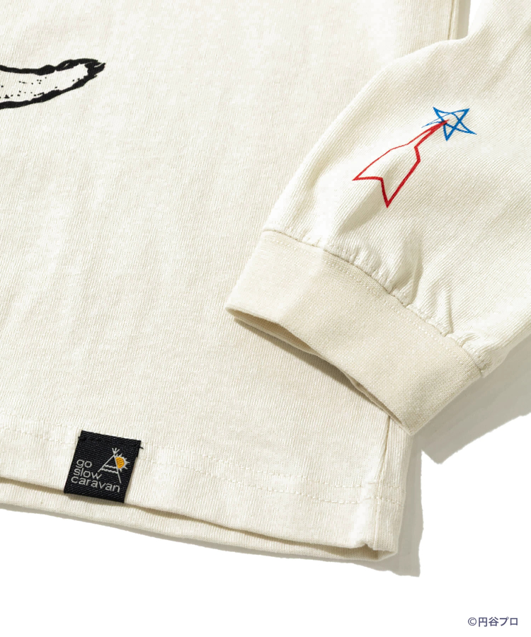 go slow caravan(ゴースローキャラバン) |【ウルトラマン×go slow caravan】USA/C 隊員猫ロングスリーブTEE (MENS)