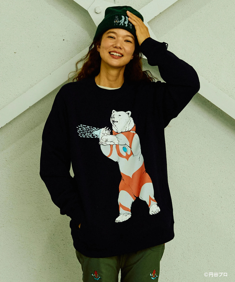 go slow caravan(ゴースローキャラバン) |【ウルトラマン×go slow caravan】ウルトラクマ アクティブパターンプルオーバー (MENS)