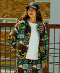 go slow caravan(ゴースローキャラバン) |オリジナル総柄PtミドルシャツJK (WOMENS)