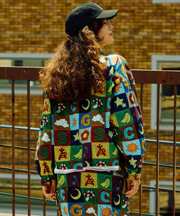 go slow caravan(ゴースローキャラバン) |オリジナル総柄PtミドルシャツJK (WOMENS)