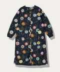 go slow caravan(ゴースローキャラバン) |オリジナル総柄Ptノーカラーロングシャツワンピース (WOMENS)