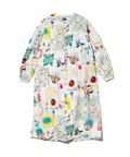 go slow caravan(ゴースローキャラバン) |オリジナル総柄Ptノーカラーロングシャツワンピース (WOMENS)