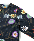go slow caravan(ゴースローキャラバン) |オリジナル総柄Ptノーカラーロングシャツワンピース (WOMENS)