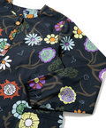 go slow caravan(ゴースローキャラバン) |オリジナル総柄Ptノーカラーロングシャツワンピース (WOMENS)