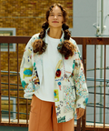 go slow caravan(ゴースローキャラバン) |オリジナル総柄Ptギャザーシャツ (WOMENS)