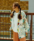 go slow caravan(ゴースローキャラバン) |オリジナル総柄Ptギャザーシャツ (WOMENS)