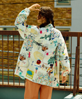 go slow caravan(ゴースローキャラバン) |オリジナル総柄Ptギャザーシャツ (WOMENS)