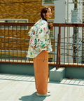 go slow caravan(ゴースローキャラバン) |オリジナル総柄Ptギャザーシャツ (WOMENS)