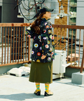 go slow caravan(ゴースローキャラバン) |オリジナル総柄Ptギャザーシャツ (WOMENS)
