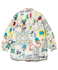 go slow caravan(ゴースローキャラバン) |オリジナル総柄Ptギャザーシャツ (WOMENS)