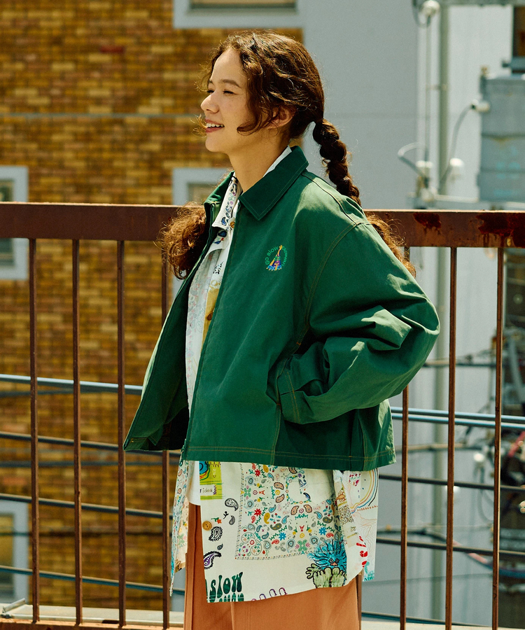 go slow caravan(ゴースローキャラバン) |キャンバスタックミドルコーチジャケット (WOMENS)