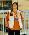 go slow caravan(ゴースローキャラバン) |フェイクメルトン/コーデュロイMIX切替ベスト (WOMENS)