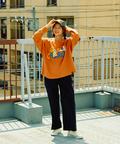go slow caravan(ゴースローキャラバン) |フェイクメルトン/コーデュロイMIX切替ワイドパンツ (WOMENS)
