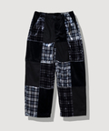 go slow caravan(ゴースローキャラバン) |ベロア×フランネルパッチワークパンツ (WOMENS)