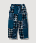 go slow caravan(ゴースローキャラバン) |ベロア×フランネルパッチワークパンツ (WOMENS)