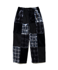 go slow caravan(ゴースローキャラバン) |ベロア×フランネルパッチワークパンツ (WOMENS)