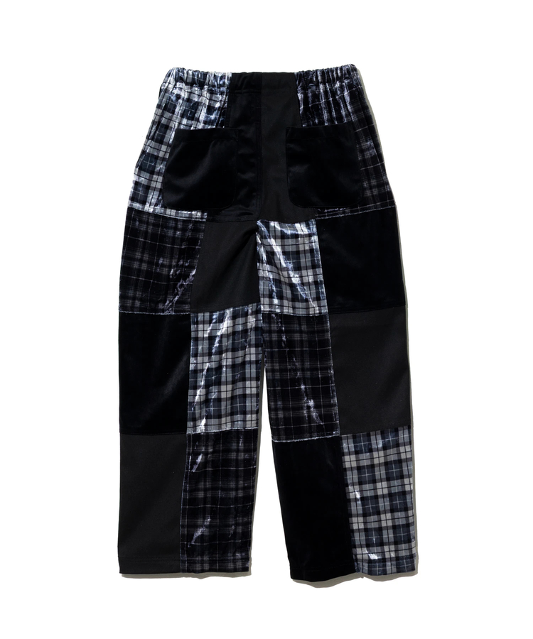 go slow caravan(ゴースローキャラバン) |ベロア×フランネルパッチワークパンツ (WOMENS)