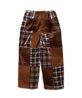 go slow caravan(ゴースローキャラバン) |ベロア×フランネルパッチワークパンツ (WOMENS)