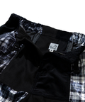 go slow caravan(ゴースローキャラバン) |ベロア×フランネルパッチワークパンツ (WOMENS)