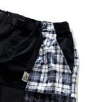 go slow caravan(ゴースローキャラバン) |ベロア×フランネルパッチワークパンツ (WOMENS)