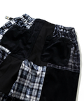 go slow caravan(ゴースローキャラバン) |ベロア×フランネルパッチワークパンツ (WOMENS)