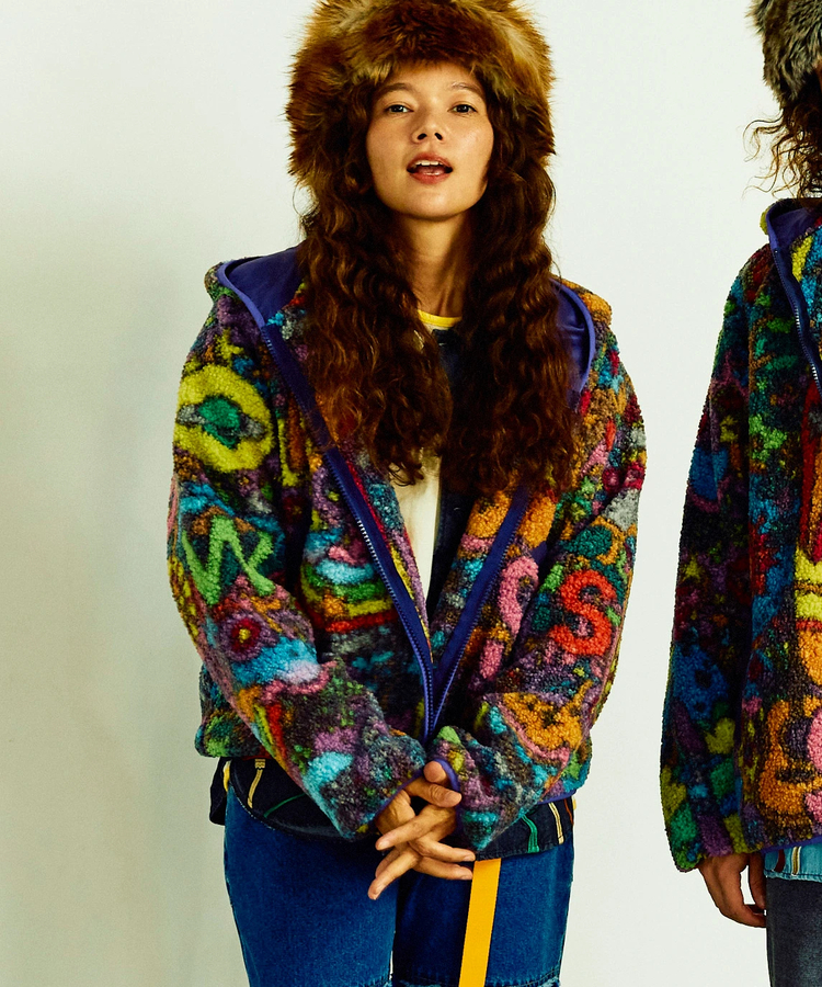 go slow caravan(ゴースローキャラバン) |サイケボアZIPミドルフーディー (WOMENS)