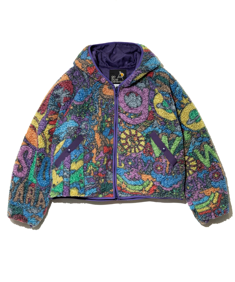 go slow caravan(ゴースローキャラバン) |サイケボアZIPミドルフーディー (WOMENS)