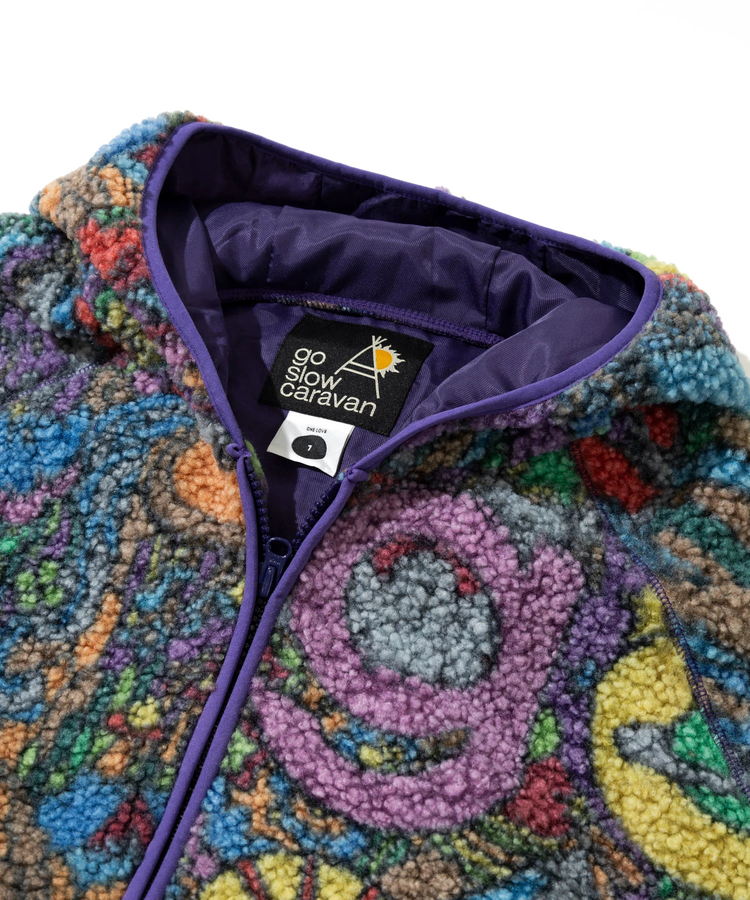 go slow caravan(ゴースローキャラバン) |サイケボアZIPミドルフーディー (WOMENS)
